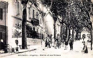 MILIANA - MAIRIE ET RUE SAINT-JEAN